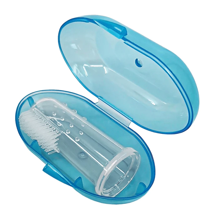 Bambino Finger Toothbrush Blue