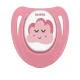Bambino Fit Shape Patterned Body Orthodontic Soother Pink And White 18+ Months