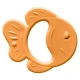 Bambino Rubber Teether Fish Orange