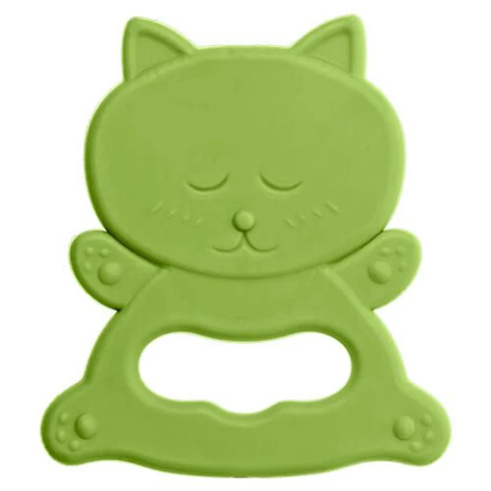 Bambino Rubber Teether Fox Green