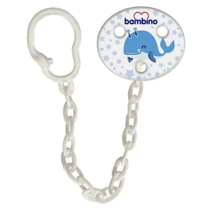 Bambino Soother Chain Whale
