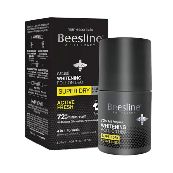 Beesline Men Whitening Roll-On Super Dry Active Fresh 50ml