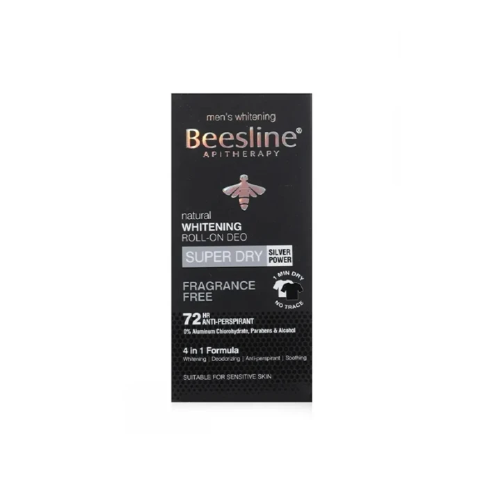 Beesline Men Whitening Roll-On Super Dry Fragrance Free 50ml