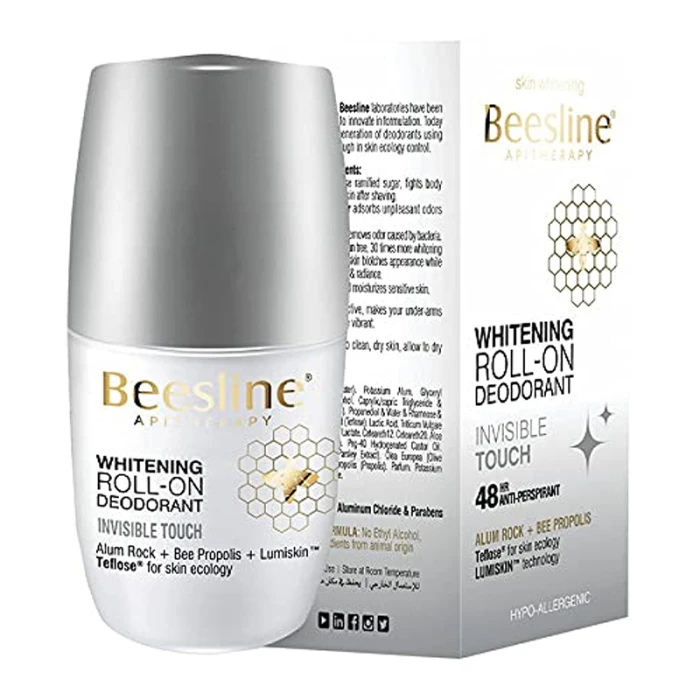 Beesline Whitening Roll-On Deodorant - invisible touch 50ml
