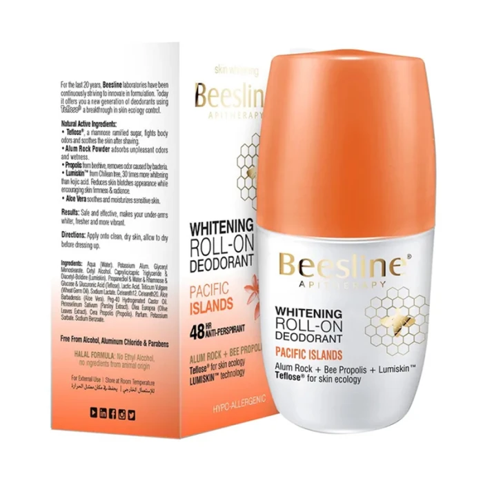 Beesline Whitening Roll-On Deodorant Pacific Islands 50ml