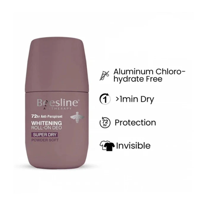 Beesline Whitening Roll-On Super Dry Powder Soft 50ml