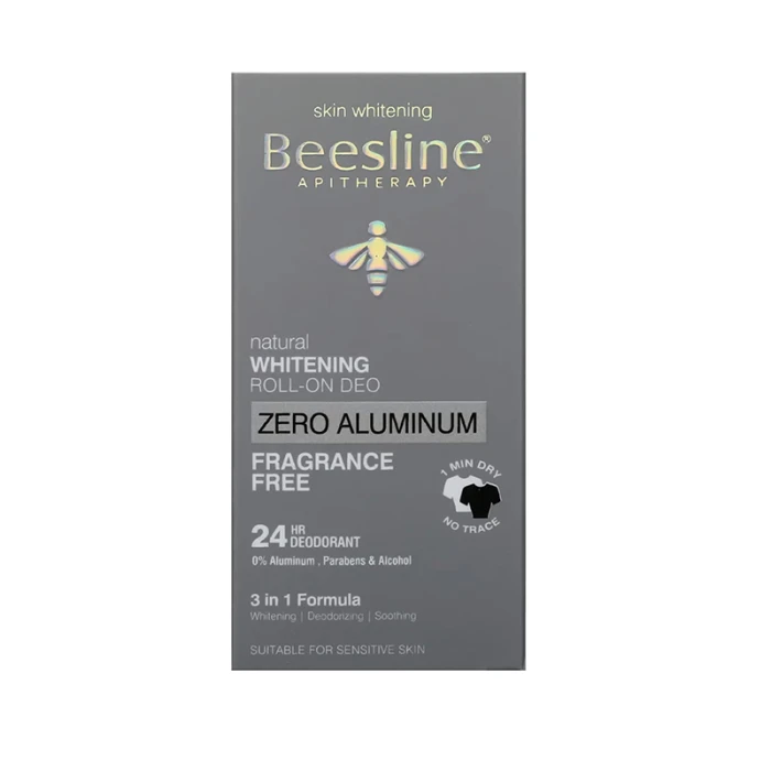 Beesline Whitening Roll-On Zero Aluminum Fragrance Free 50ml