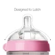 Comotomo Natural Feel Baby Bottle 250ml – Pink & White