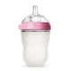 Comotomo Natural Feel Baby Bottle 250ml – Pink & White