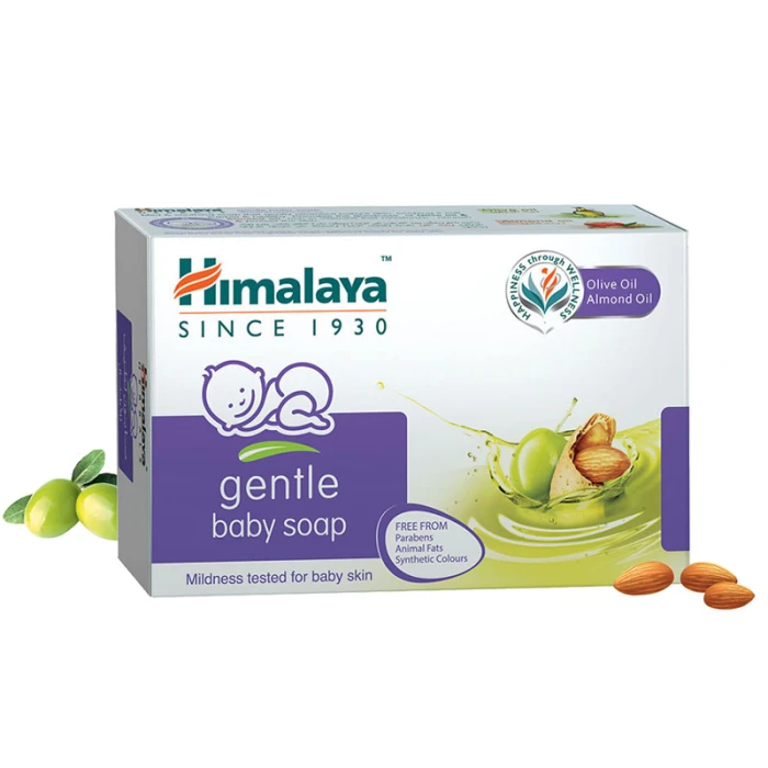 Himalaya Herbals Gentle Baby Soap Almond and Olive Oil 75g