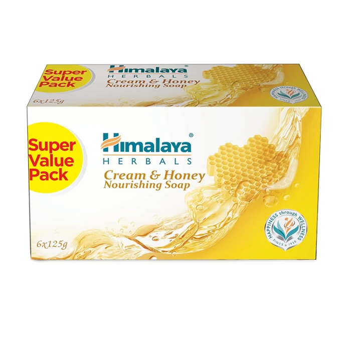 Himalaya Soap Cream & Honey 6 x 125 gms