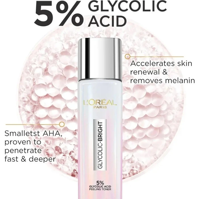 LOREAL PARIS Glowing Peeling Toner Glycolic Bright