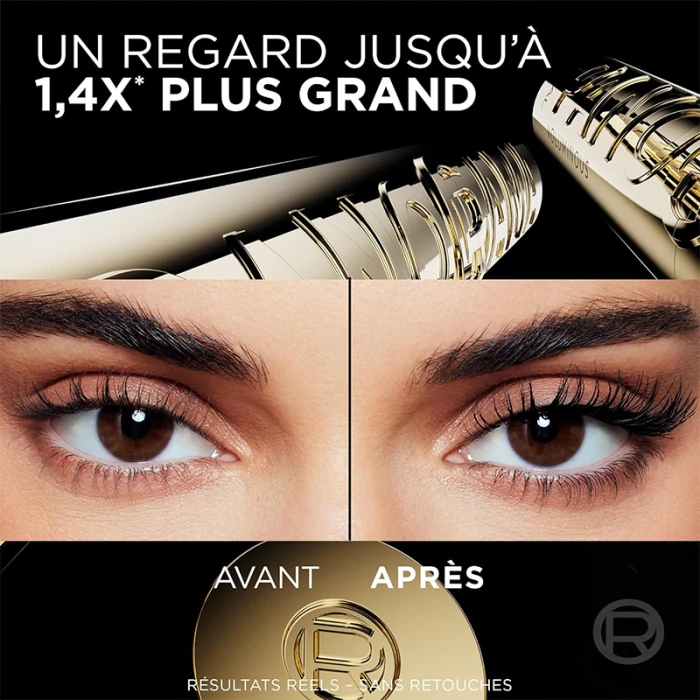 LOREAL PARIS Volume Million Lashes Panorama Mascara Volumizing Mascara Making Eyes Look 1.4x Bigger