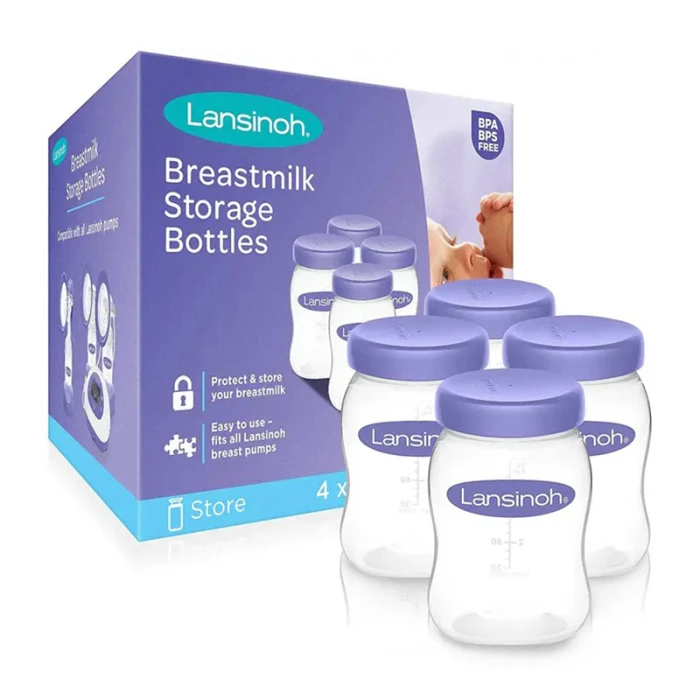 Lansinoh Breastmilk Storage Bottles 160ml 4's