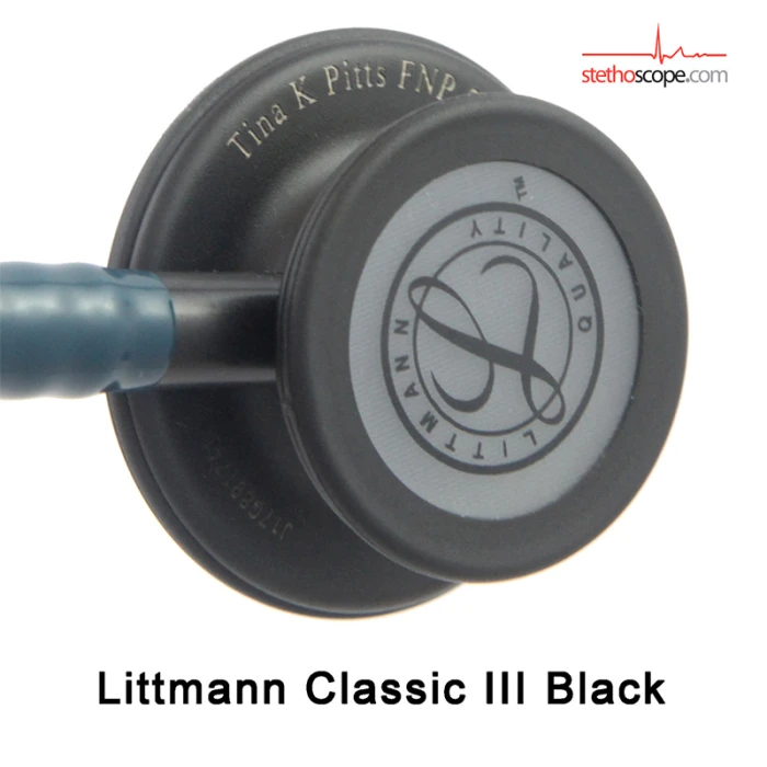 Littmann Classic III Monitoring Stethoscope 27 inch Black Edition ChestPiece Black Tube