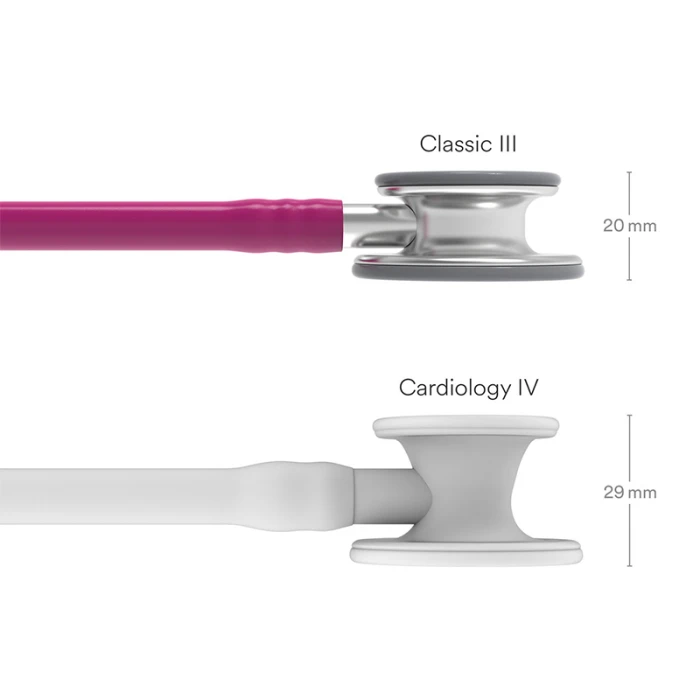 Littmann Classic III Monitoring Stethoscope Raspberry Tube Stainless Stem and Headset 27 inch