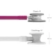 Littmann Classic III Monitoring Stethoscope Raspberry Tube Stainless Stem and Headset 27 inch