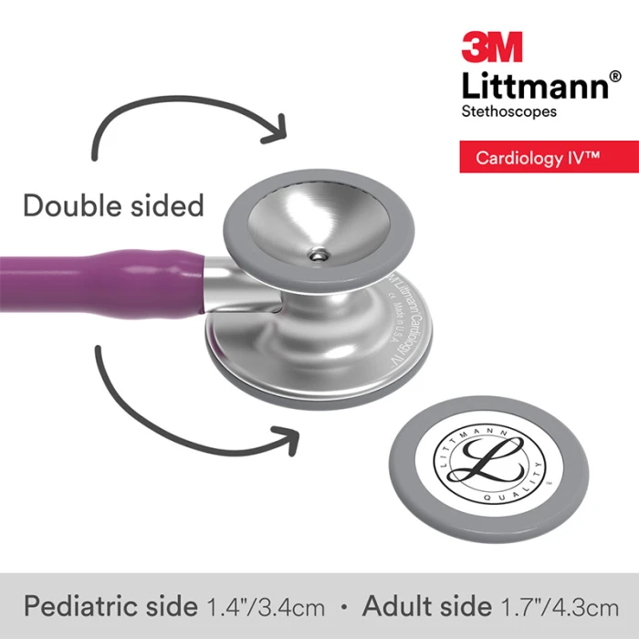 Littmann Stethoscope Cardiology IV 27 inch Plum Tube Stainless Steel Chestpiece