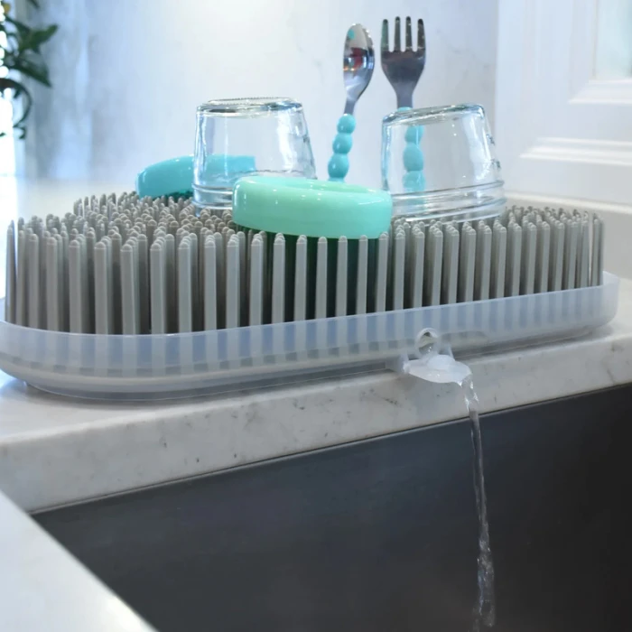 Melii Baby Bottle Drying Rack Grey Cloud