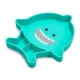 Melii Divided Silicone Suction Plate Turquoise Shark