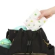 Melii Fold Up Bib With Scoop White & Pink Bulldog 2 pcs