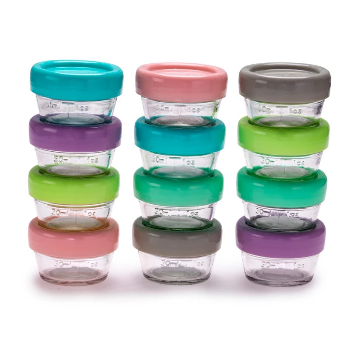 Melii Glass Food Storage Container 2oz 12 pcs