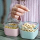 Melii Glass Food Storage Containers With Silicone Sleeve 160 ml Pack of 3 - Pink, Purple, Grey