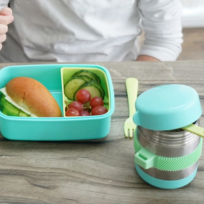 Melii Insulated Food Jar, Fidget Thermose 300ml Turquoise