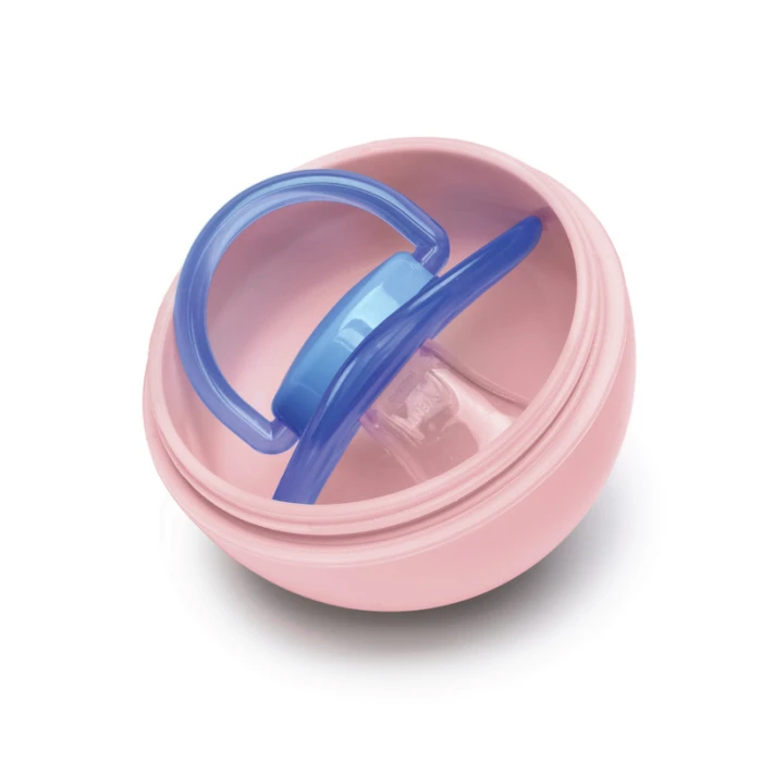 Melii Pacifier Pod, BPA Free Pacifier Holder Case Pink