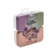 Melii Puzzle Food Container - Pink, Purple, Grey