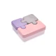 Melii Puzzle Food Container - Pink, Purple, Grey