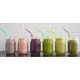 Melii Silicone Straws With Animals Clip Design & Cleaning Brush 6 pcs