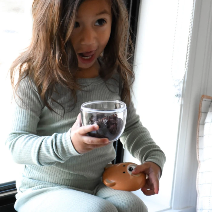 Melii Snack Container Brown Bear