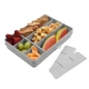 Melii Snackle Food Storage Container With Removable Divider Grey 4oz