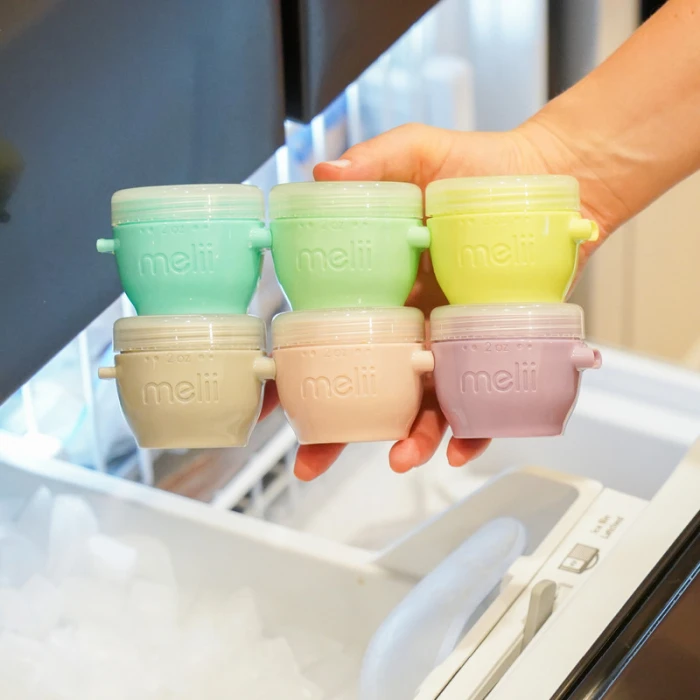 Melii Snap & Go Pods Baby Food Storage Container 2oz, 6 pcs