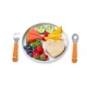 Melii Spoons & Forks Set - Brown Bear & Turquoise Shark (4 Pcs)