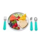 Melii Utensil Set - Brown Bear & Blue Shark (6 Pcs)