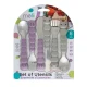 Melii Utensil Set - Purple Cat & Grey Bulldog (6 Pcs)