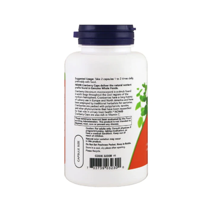 NOW Cranberry Caps 700 mg 100 Veg Capsules