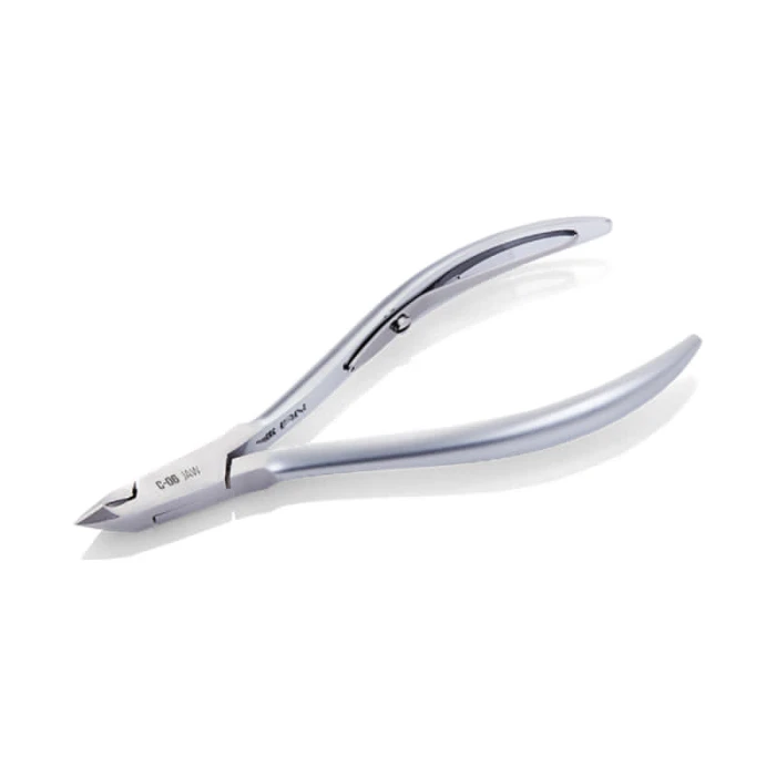 Nghia Cuticle Nipper Grey Plated C-06 (JAW 12) - Precision Perfected for Your Perfect Manicure