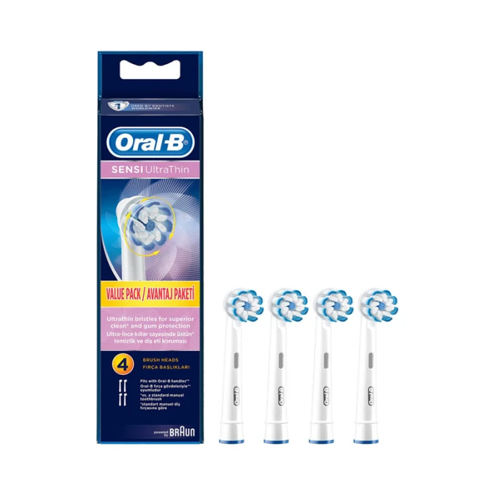 Oral-B Sensi Ultra Replacement Thin Brush Heads 4pcs