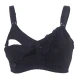 Okus  Basic Cotton Maternity & Nursing Bra  Black  Large