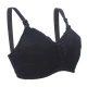 Okus  Basic Cotton Maternity & Nursing Bra  Black  Large