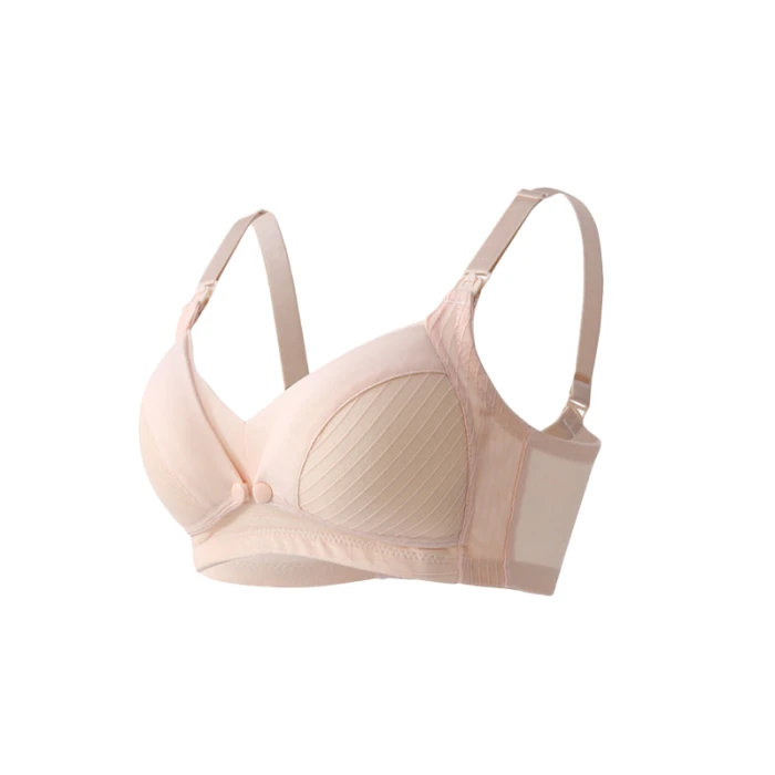 Okus  Comfy Cotton Maternity & Nursing Bra  Beige  Large
