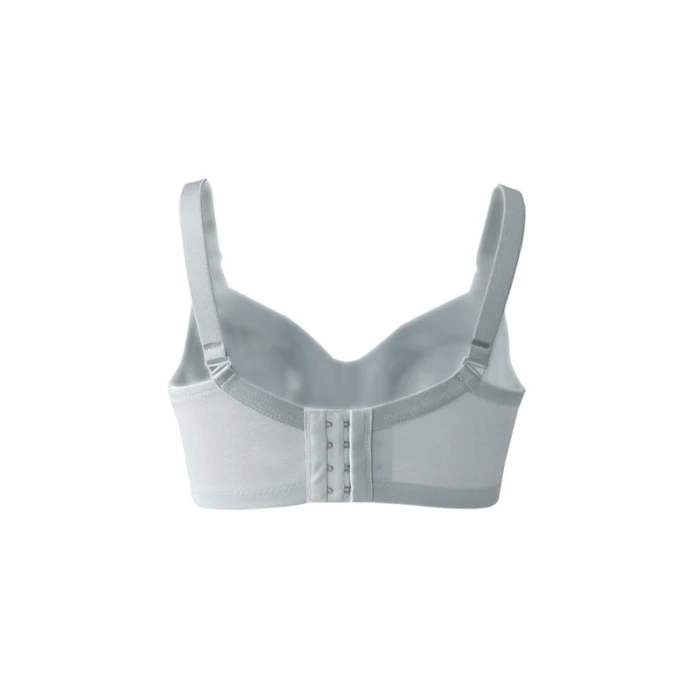 Okus  Comfy Cotton Maternity & Nursing Bra  Light Grey  Medium