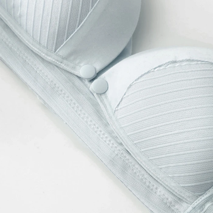 Okus  Comfy Cotton Maternity & Nursing Bra  Light Grey  Medium