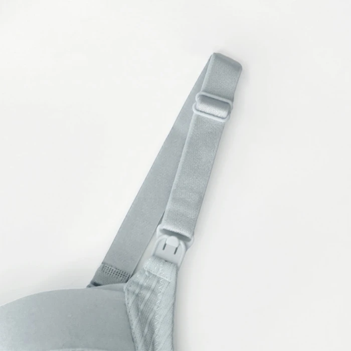 Okus  Comfy Cotton Maternity & Nursing Bra  Light Grey  Medium
