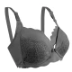 Okus  Elegant Seamless Maternity & Nursing Bra  Black  Medium
