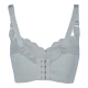 Okus  Elegant Seamless Maternity & Nursing Bra  Light Grey  Small