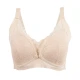 Okus  Pretty Lace Maternity & Nursing Bra  Beige  XX Large